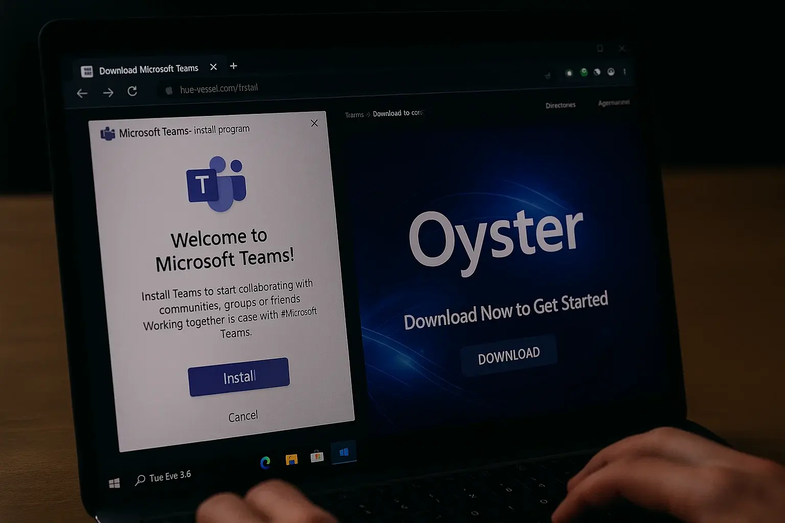 Fake Microsoft Teams Installer