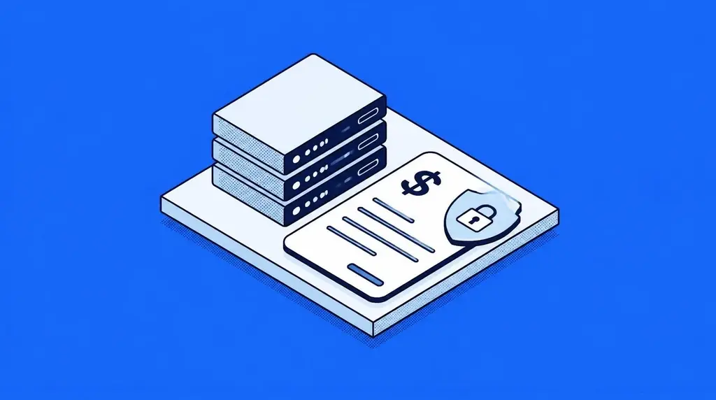 SOC as a service cost: protected servers and a monthly invoice with a security shield