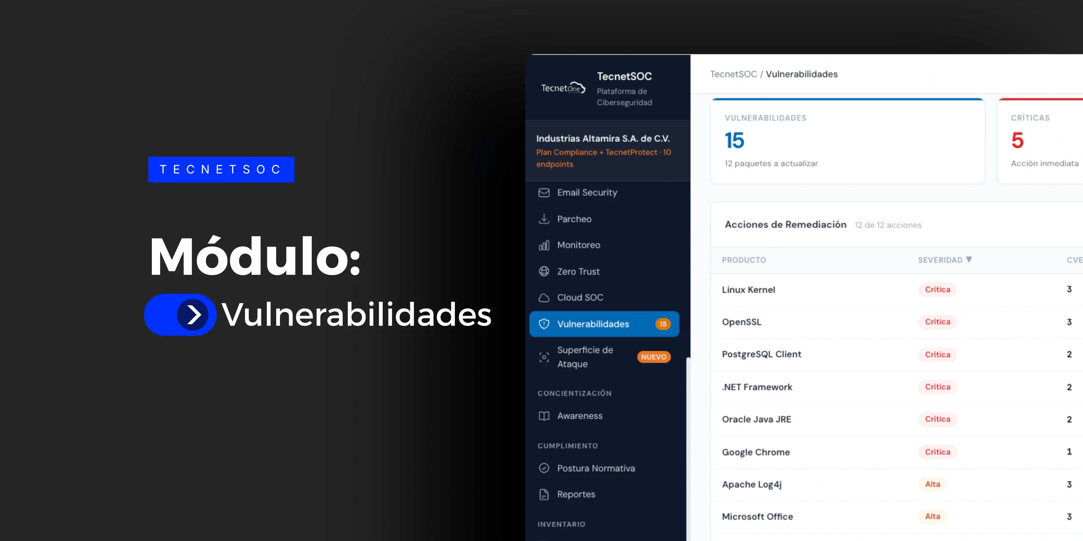 Módulo de Vulnerabilidades de TecnetSOC