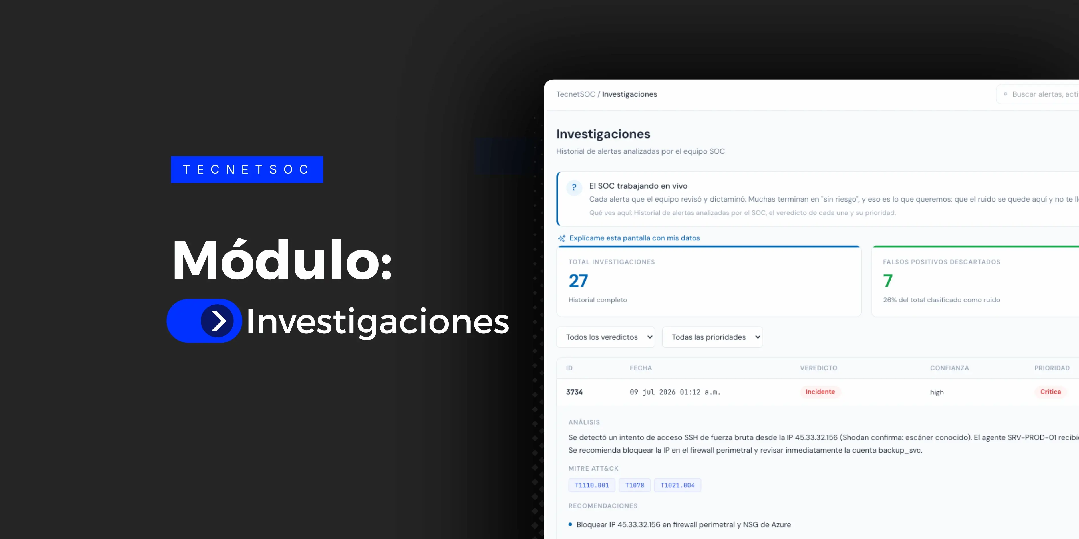 Modulo investigaciones tecnetsoc