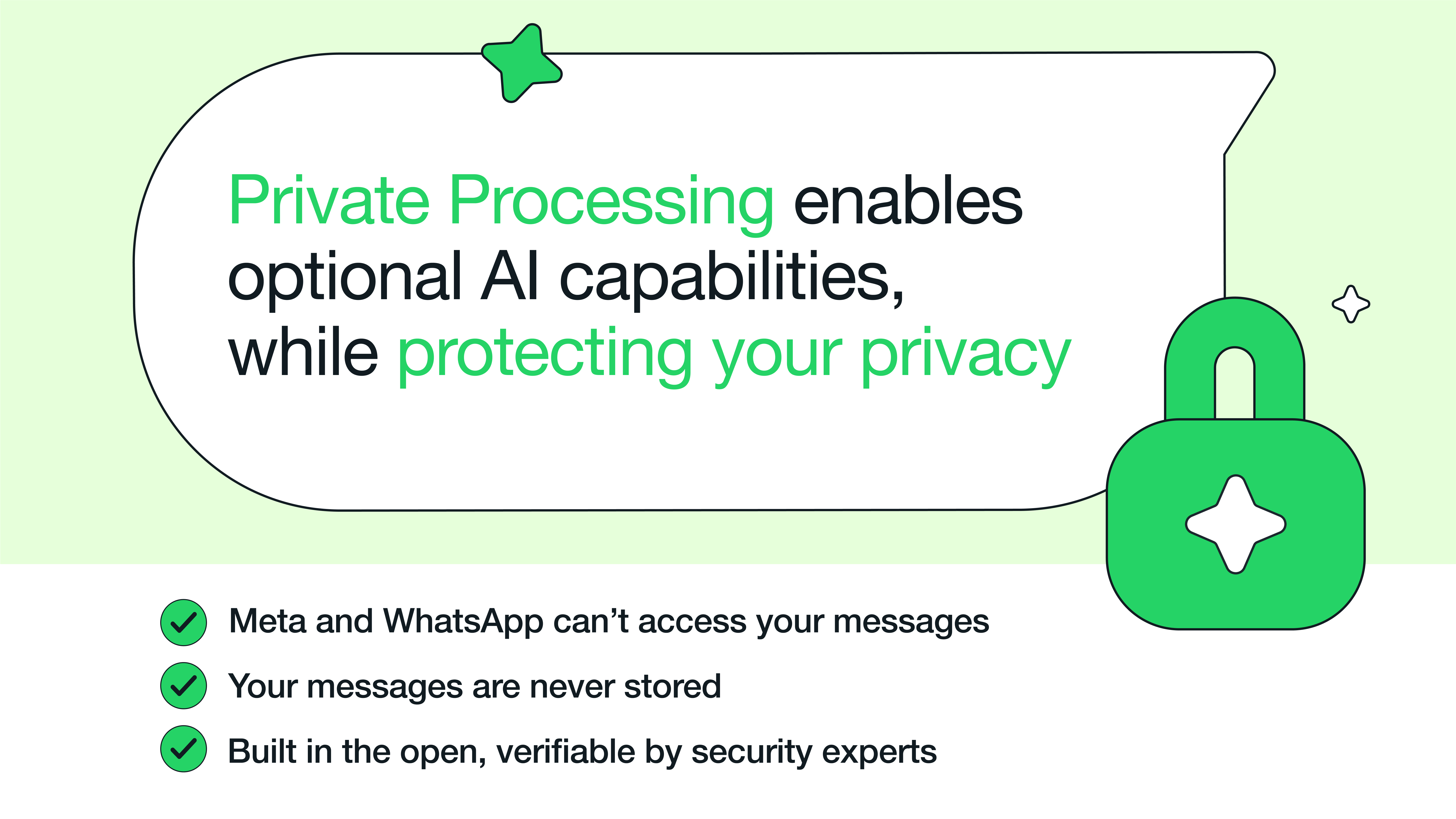 Private Processing in WhatsApp